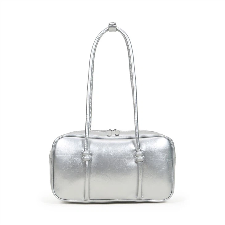 Ladies Silver Shoulder Bag