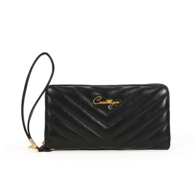 Adakah terdapat dompet panjang dengan lampiran cincin kunci?